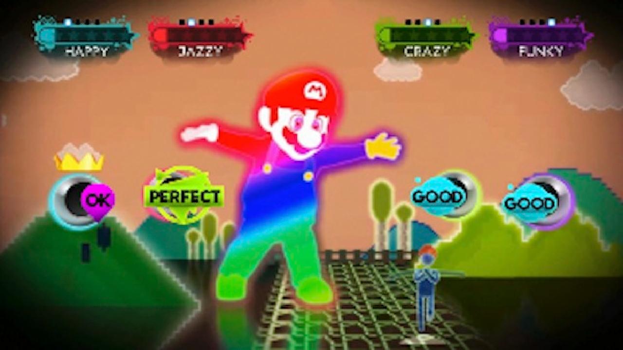 The Giant Rainbow Super Mario In Just Dance 3 Is Slightly Disturbing