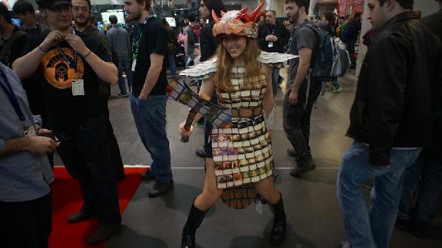 Her Amazing Dress Is Made Of Magic: The Gathering Cards