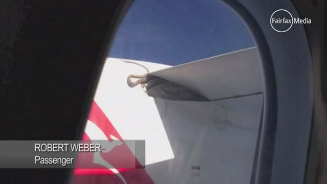 Video: Giant Python On The Wing Of A Qantas Flight From Australia